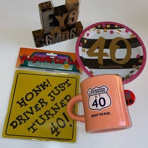 🎂☕️🆕LIFE IS GOOD ‘At 40’ Stoneware Coffee Mug